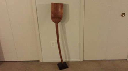 Antique Style Wood Paddle on Stand