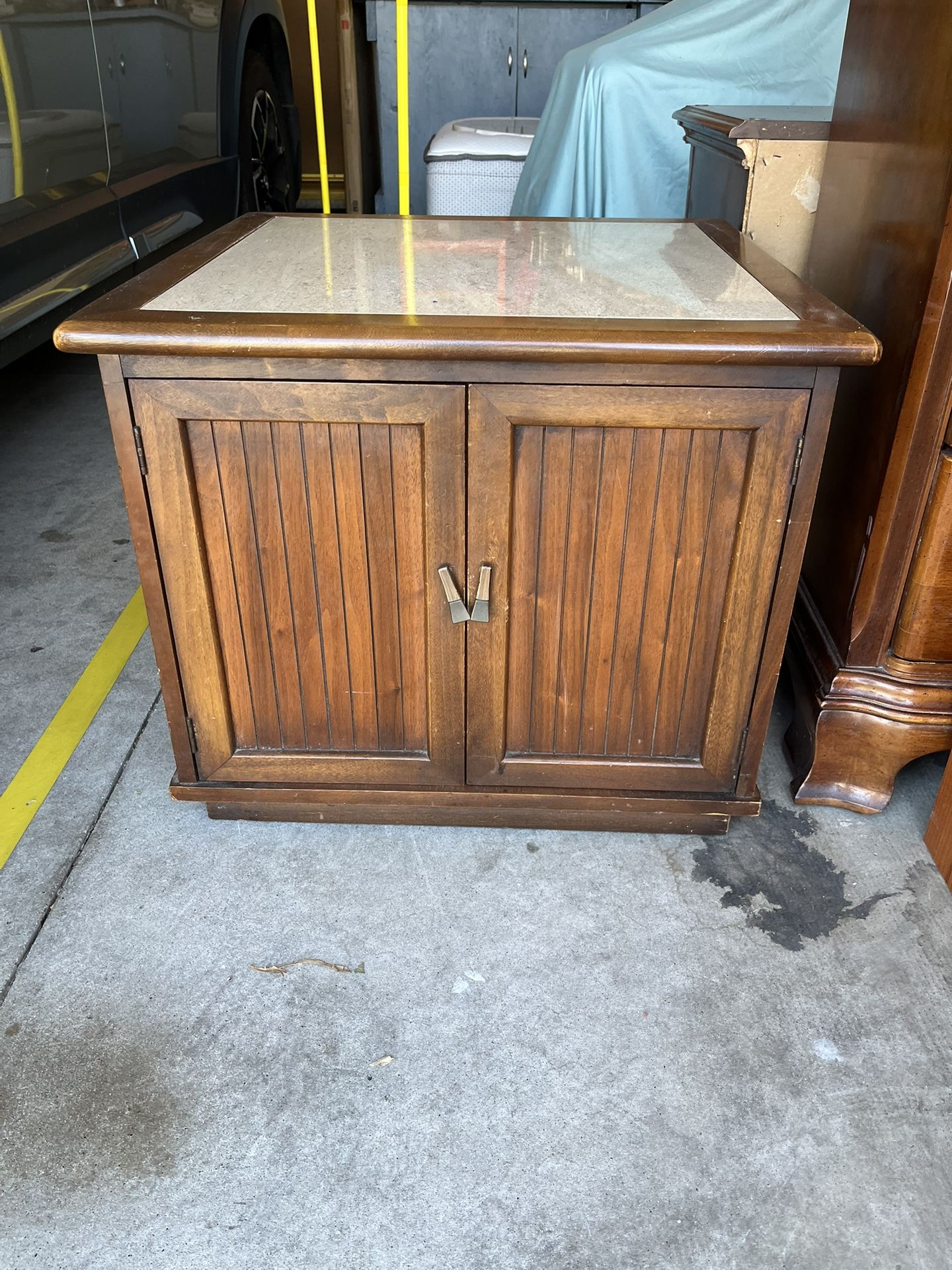 Vintage Wood End Table - Free