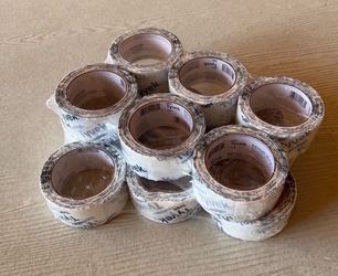 DuPont Tyvek 1.88 in. W X 164 ft. L House-Wrap Tape. Each roll $8. Total 12 rolls