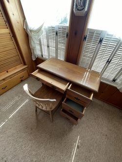 Real wood desk set