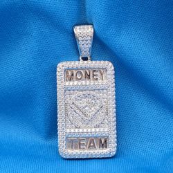 Moissanite 1.81ctw Money Team Pendant