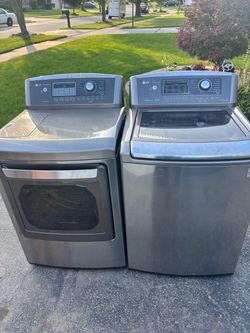 LG washer and gas dryer set