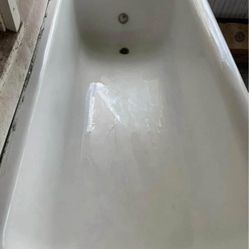 Bathtub CAST IRON ENAMEL BATH TUB white KOHLER