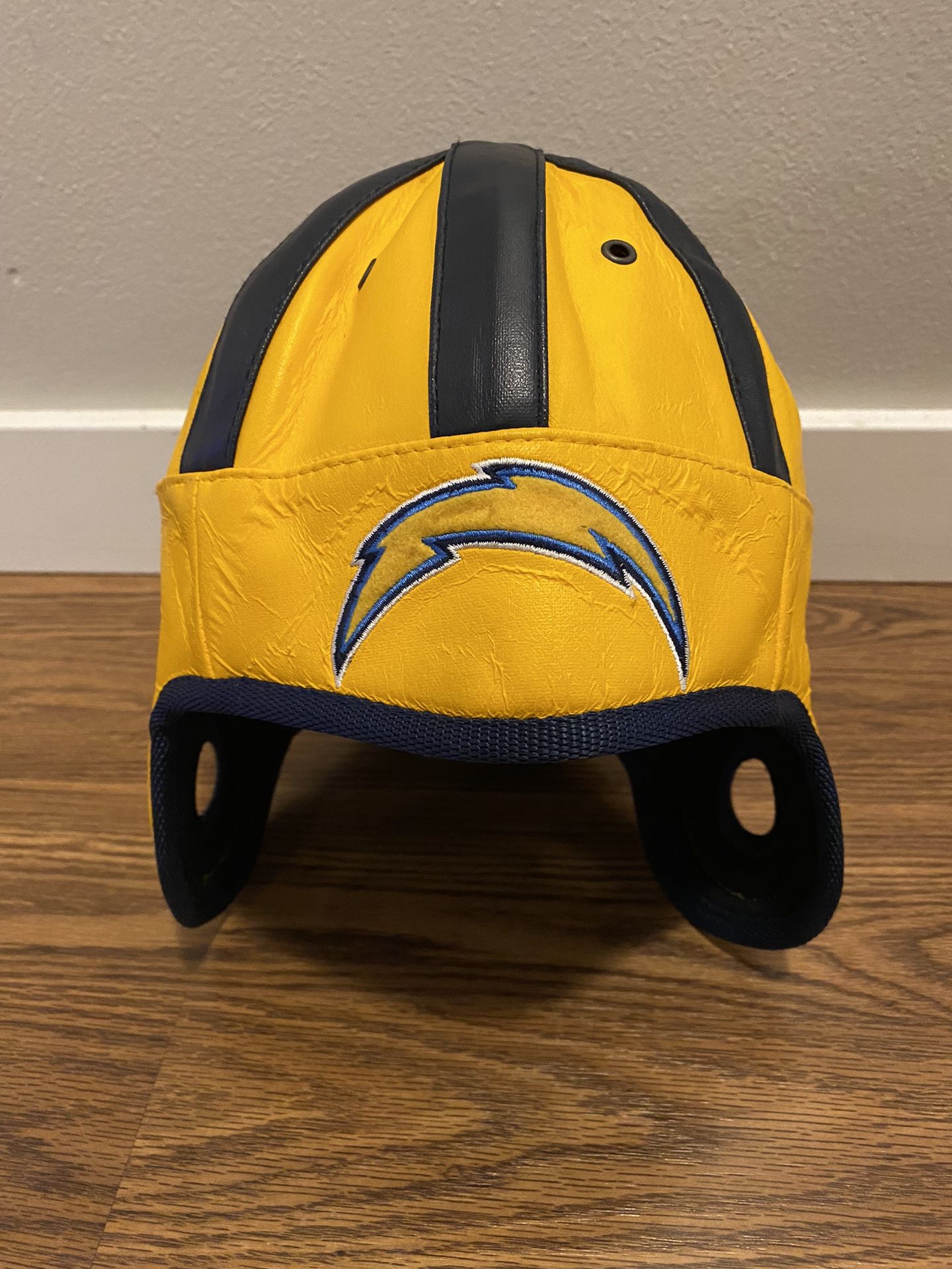 Los Angeles Chargers Reebok Faux Leather Helmet Hat Cap
