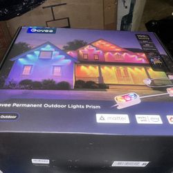 Govee Govee Permanent Outdoor Lights Prism, 100ft with 36 Triple-Color Lighting Heads, 100+ Scene Modes, Up to 60lm for Outdoor Decor, IP68 Waterproof