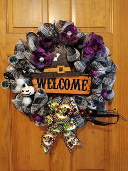 Witch Welcome Halloween Wreath