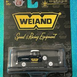 2021 M2 Machines 1958 Chevrolet Apache Stepside Black Auto-Drivers R75 WEIAND 