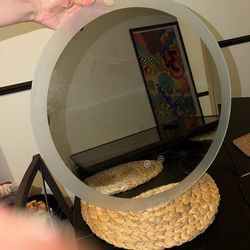 Circle mirror LED light anti-fog