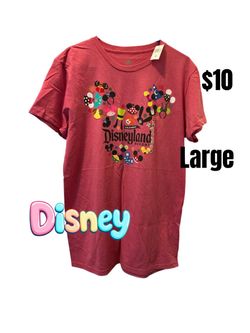 Disneyland Resort Graphic T-Shirt Large new ❤️❤️❤️4