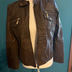 Faux Leather Jacket