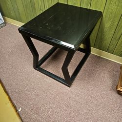 Two Black End Tables