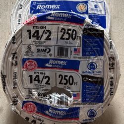 Electric Wire 14/2 250’ New