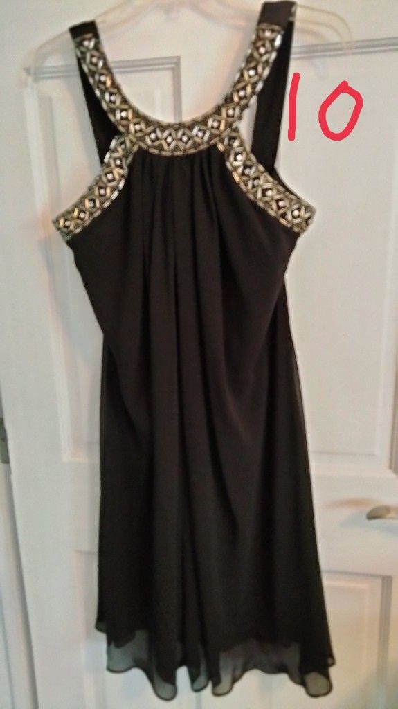 Ladies size 10 black dress