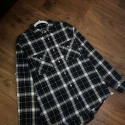 Purple flannel shirt