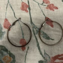Silver Hoops
