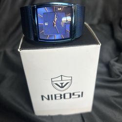 TRADES WELCOME | NIBOSI Men’s Square Dial Watch | Stainless Steel Mesh Strap | Quartz | Waterproof | Business Style 🔥 Open to trades — make an offer!