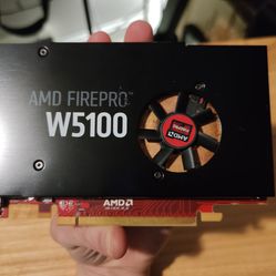 AMD FirePro W5100 4GB GDDR5 (Better Than RX 550) 1 Slot, No External Powr REFURBISHED