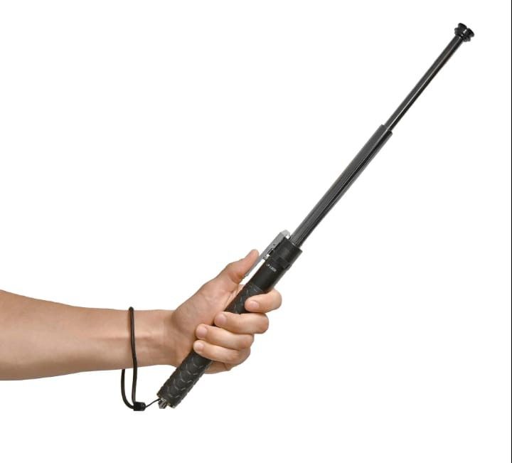 21" Automatic Push Button Expandable Steel Baton Night Stick