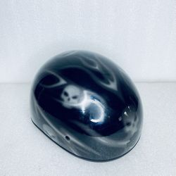 Harley Davidson Half Shell Motorcycle Helmet Skull Graphic Size L 59-60cm Black