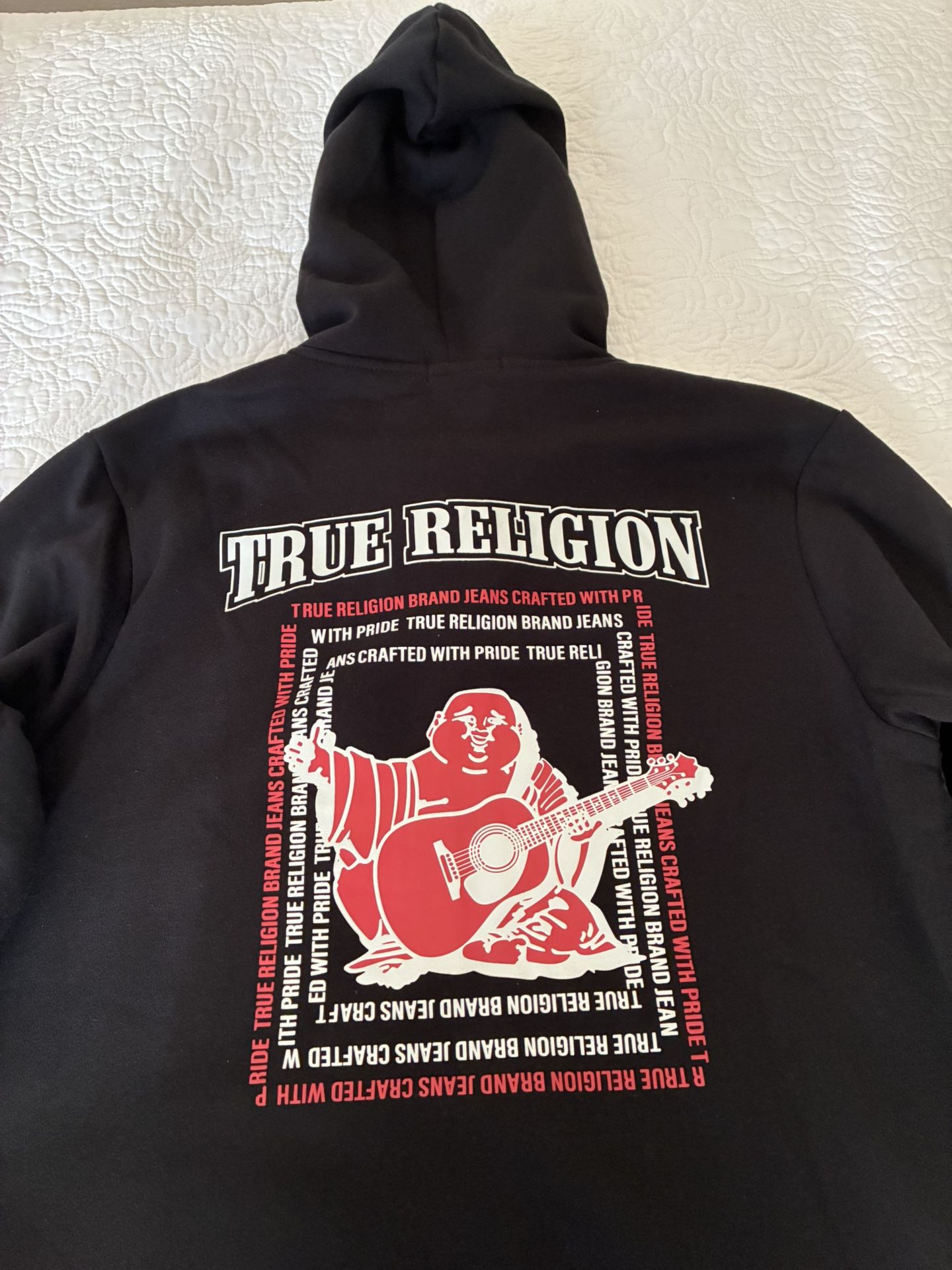 True Religion Hoodie Size M Radiant Buddha Zip Hoodie