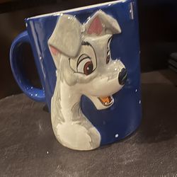🐾 Disney Lady and the Tramp Mug – Tramp 3D Sculpted Ceramic by Silver Buffalo – 20 oz