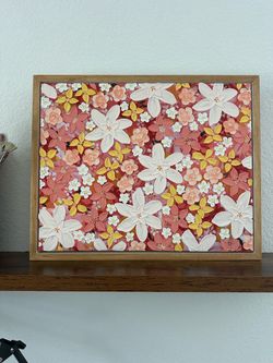 Floral art painting