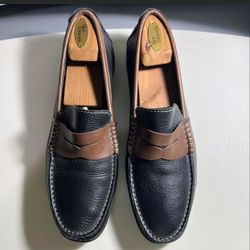 Men's Size 11 Florsheim Black and Brown Loafers