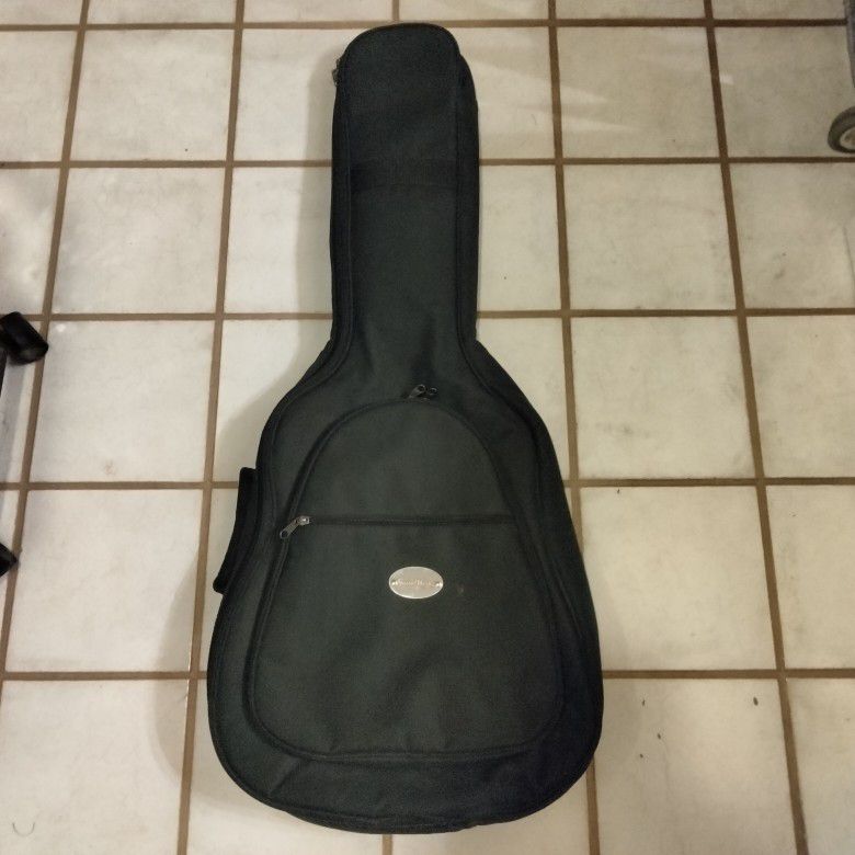 Guitar Works Acoustic Guitar Padded Gig Bag Case w/ Backpack Straps For Sale!!! 