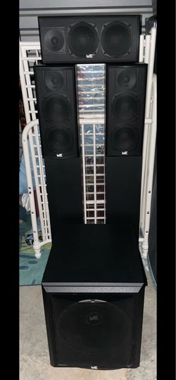 MK Sound (M&K) 4-Piece Home Theater System — Subwoofer, Center & Bookshelf Speakers