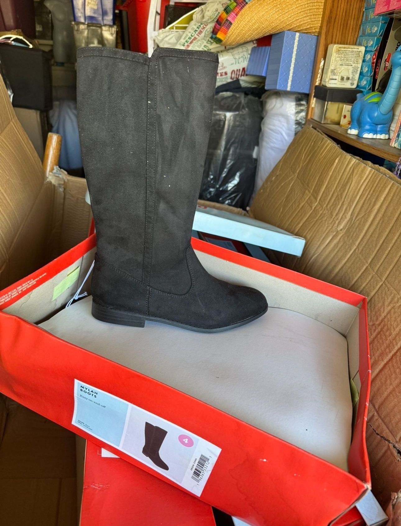 Girls Black Boots Size 13 / 3 / 4 And 5 6 Pairs $120For All 6