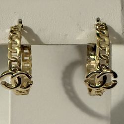 Chain Hoop Earrings 