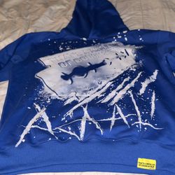 That’s A Awful Lot Of Cough Syrup X Assali Hoodie – Blue – Medium