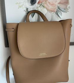 Ralph Lauren Leather Backpack — New 🎒