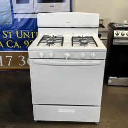 Amana gas stove 30”Wide in white