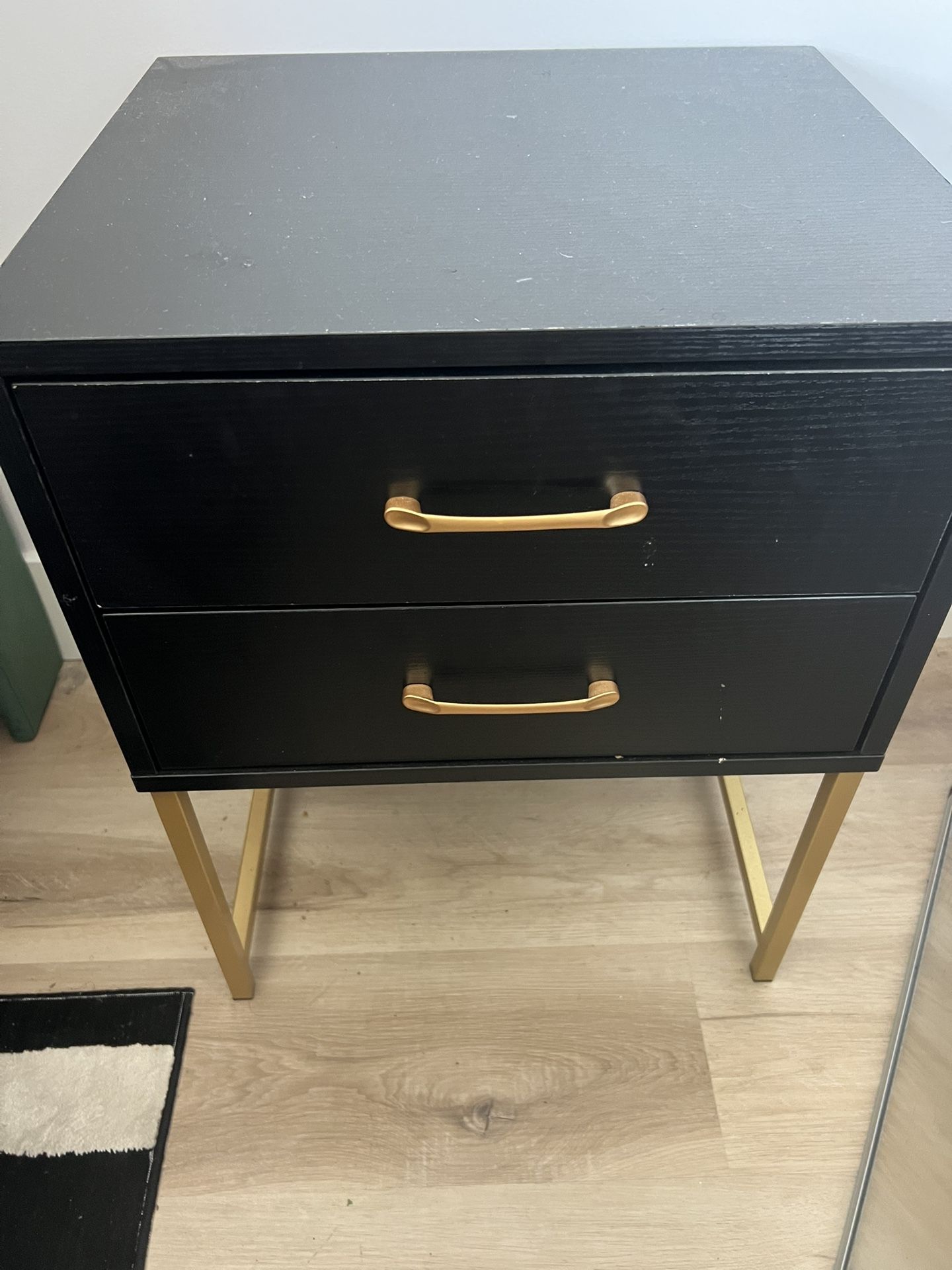 black and gold dresser and nightstand set FIORELLA DRESS
