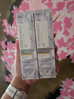 2 Boxes Ion Color Brilliance 10A Lightest Ash Blonde - Brand New