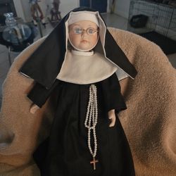 Sister Mary Nun Porcelain Doll 