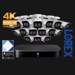 Lorex 4K 16 CH 3TB HDD DVR 16 Cameras
