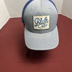 Richardson  Style Snapback Bluffs Trucker Tackle & Marine  Gray & Blue  Mesh Hat
