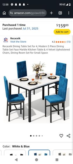 Kitchen table and chairs