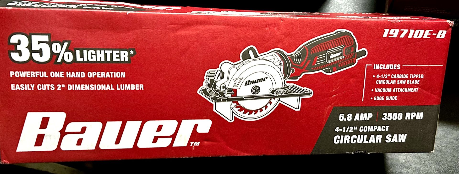 Bauer 5.8 Amp 4-1/2 in. Compact Circular Saw