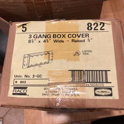 Raco 3 Gang Box Cover 