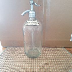 Shasta Water Bottle. Excelsior Water Distributed By William S Hall Beverage Company Los Angeles California.