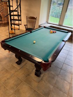 1” Slate Pool Table with Accessories – $750 OBO