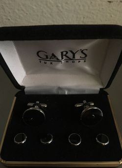 Black cufflinks