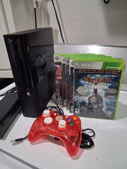 Microsoft X BOX  360 E .  (Model 1538)... is the final redesign of the XBOX 360 Line. Good working condition.   144 gb hard drive.   it comes with 1 c