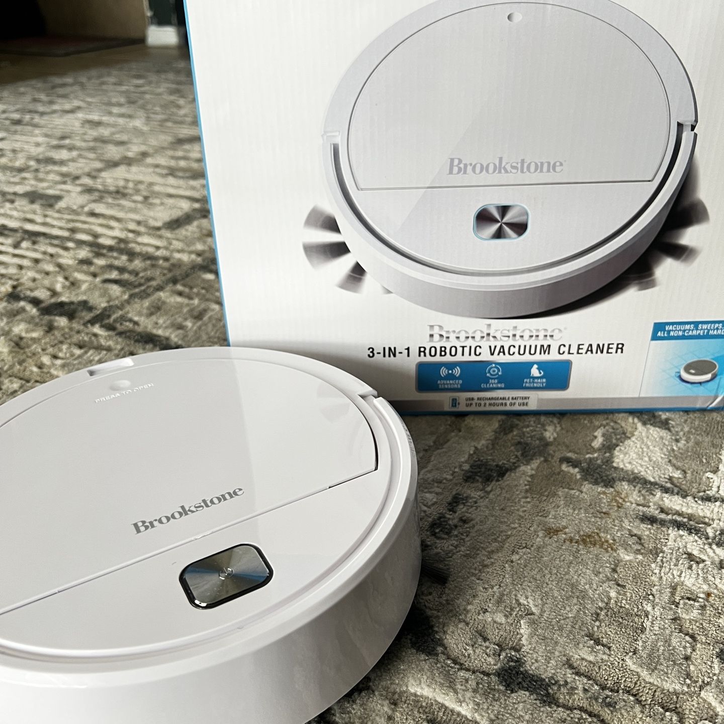 Brookstone 3 In 1 Robotic Vacuum Cleaner for Sale in Homestead Air