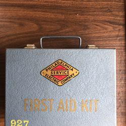 Vintage Philadelphia Service Electric Company First Aid Kit with Contents