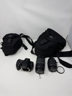 Canon EOS Rebel XTi DSLR Camera Bundle – 2 Lenses + Accessories