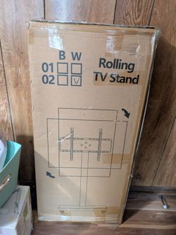 Rolling TV stand